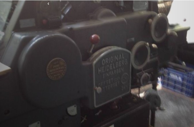 Used printing machinery